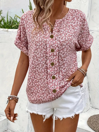 Lena | Bluse med blomster