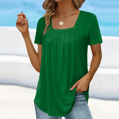 Lena | Plisseret bluse