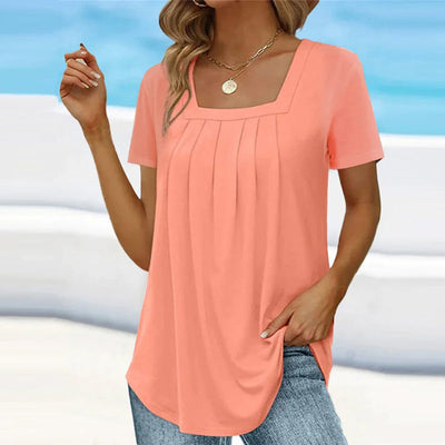 Lena | Plisseret bluse