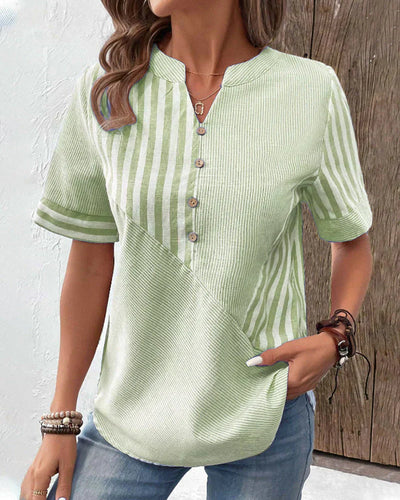 Lena | Elegant stribet bluse