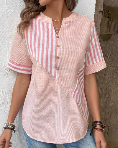 Lena | Elegant stribet bluse