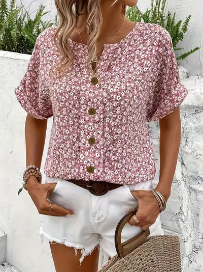 Lena | Bluse med blomster