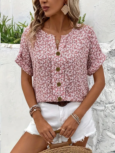 Lena | Bluse med blomster
