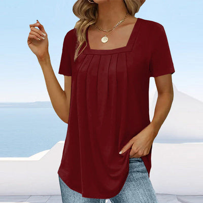Lena | Plisseret bluse