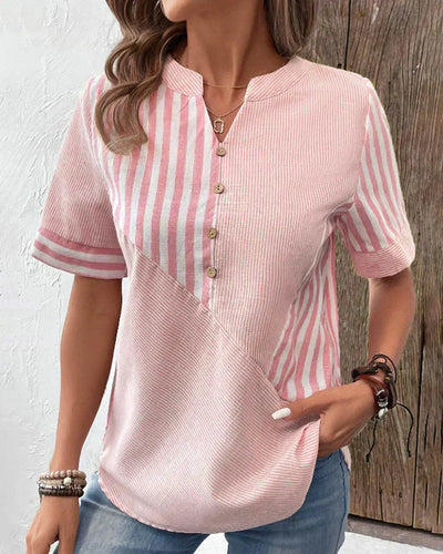 Lena | Elegant stribet bluse