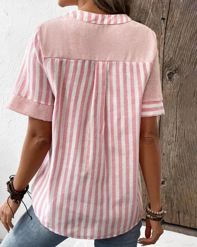 Lena | Elegant stribet bluse